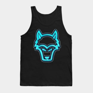 Arctic Wolf Neon Design Tank Top